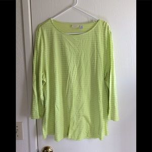 Chico’s top.  Size 4